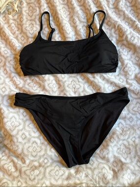Athleta Black Two-Piece Bikini Swim Set